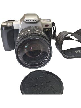 Pentax ZX-7 35mm SLR Film Camera Tamron 28-200mm Lens & Strap
